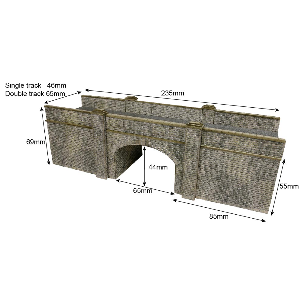 Metcalfe PN146 Red Brick Railway Bridge N Gauge Kit