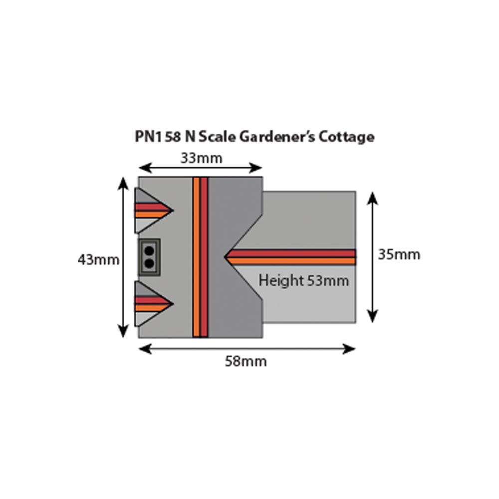 Metcalfe PN158 Gardener's Cottage Stone Building N Gauge Kit