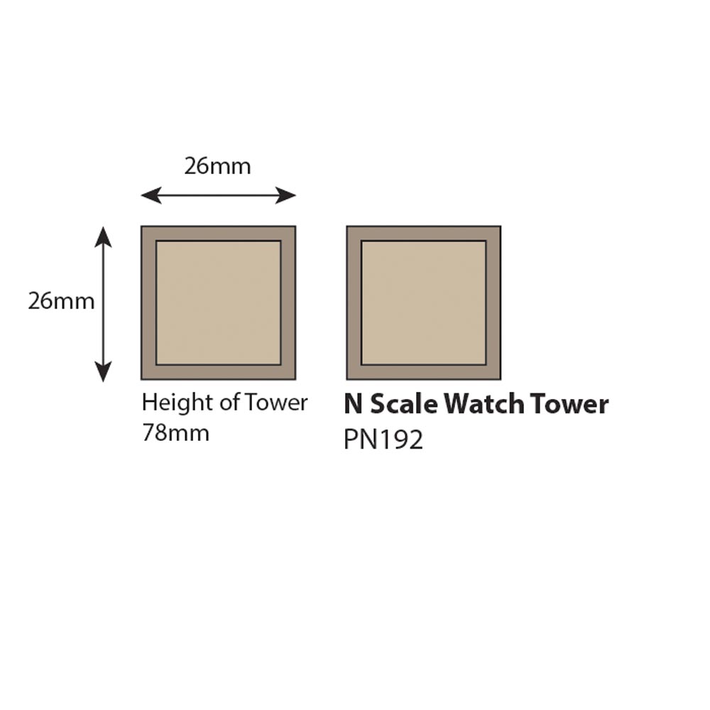Metcalfe PN192 Castle Watch Towers N Gauge Kit