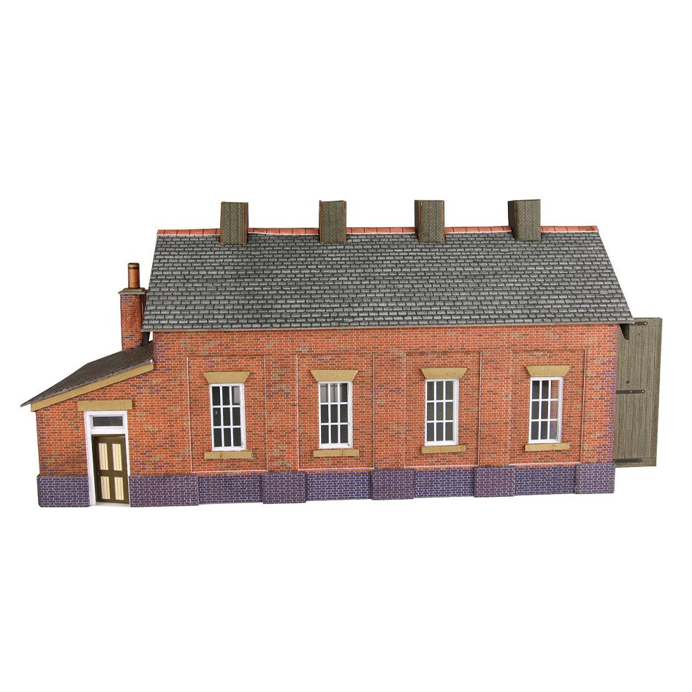Metcalfe PN931 Red Brick Single Track Engine Shed N Gauge Kit