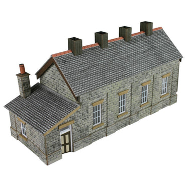 Metcalfe PN932 Stone Single Track Engine Shed Building N Gauge Kit