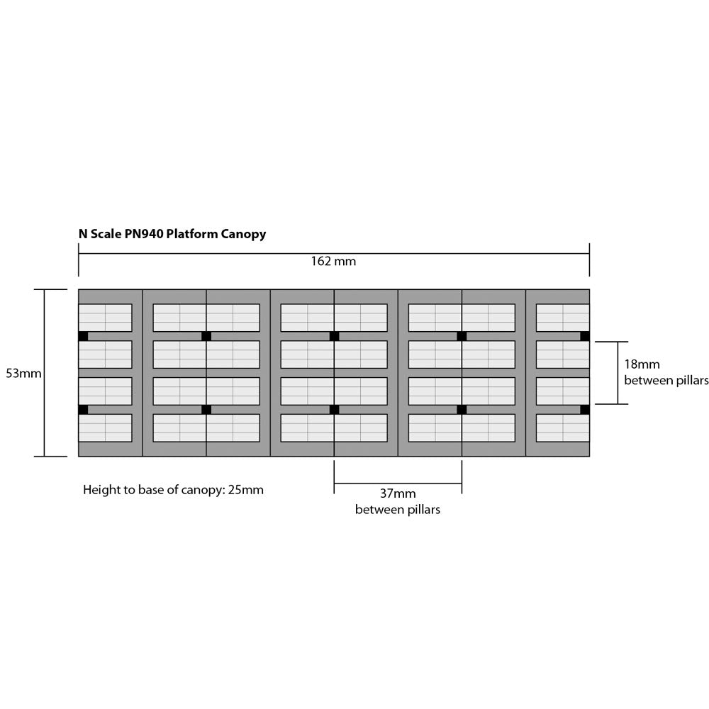 Metcalfe PN940 Platform Canopy N Gauge Kit