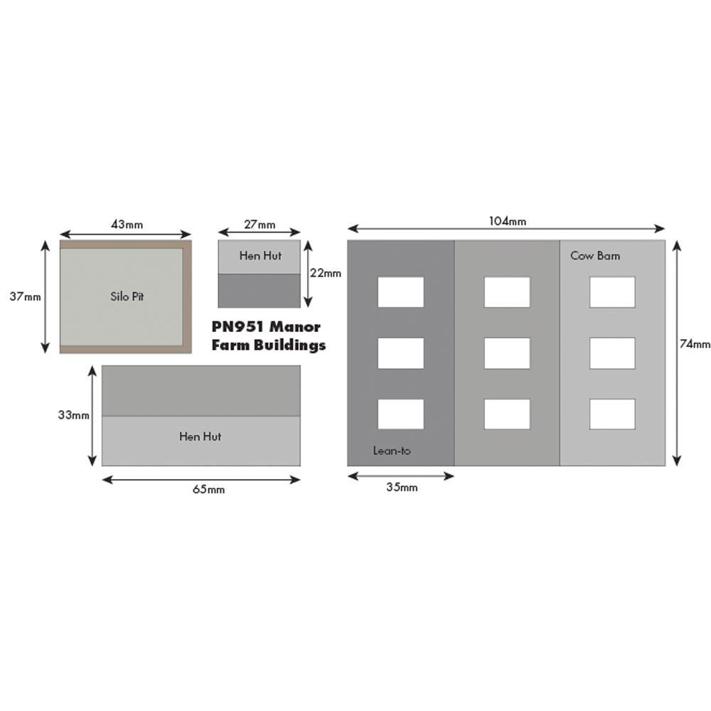 Metcalfe PN951 Manor Farm Buildings N Gauge Kit