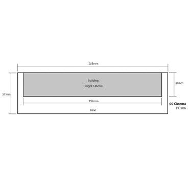 Metcalfe PO206 Low Relief Cinema & Shops Building OO Gauge Kit