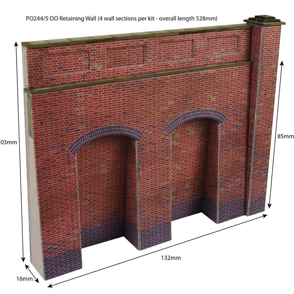 Metcalfe PO245 Stone Retaining Wall OO Gauge Kit