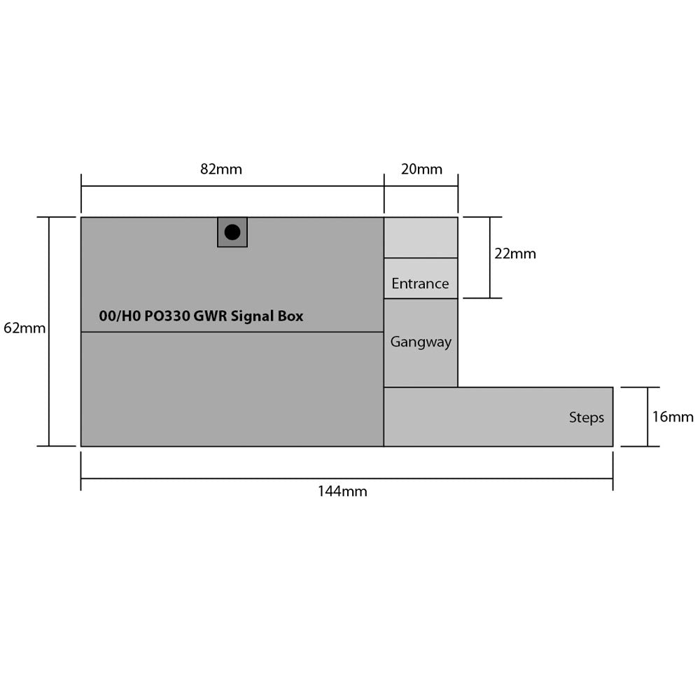 Metcalfe PO330 G.W.R. Signal Box HO/OO Gauge Kit