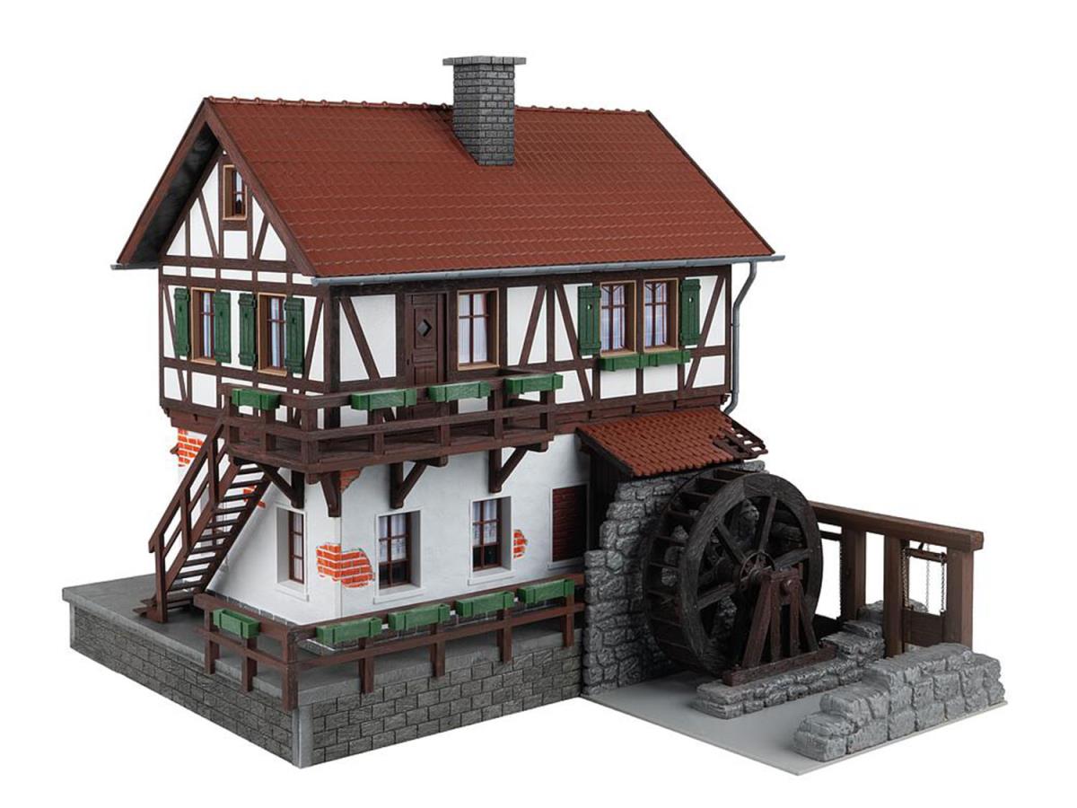 Pola Half Timbered Watermill Kit PO331115 G Gauge
