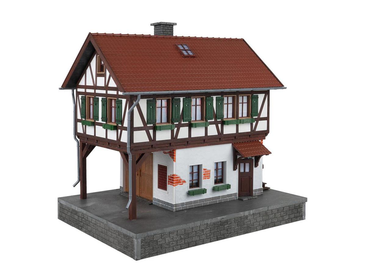 Pola Half Timbered Watermill Kit PO331115 G Gauge
