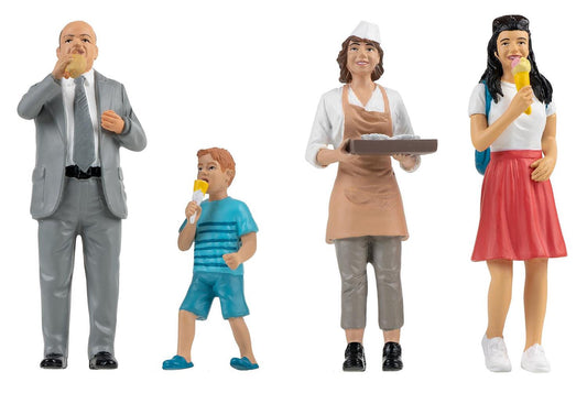 Pola At the Snack Bar (4) Figure Set PO331517 G Gauge