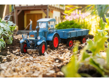 Pola Lanz Bulldog Tractor with Trailer Kit PO331620 G Gauge