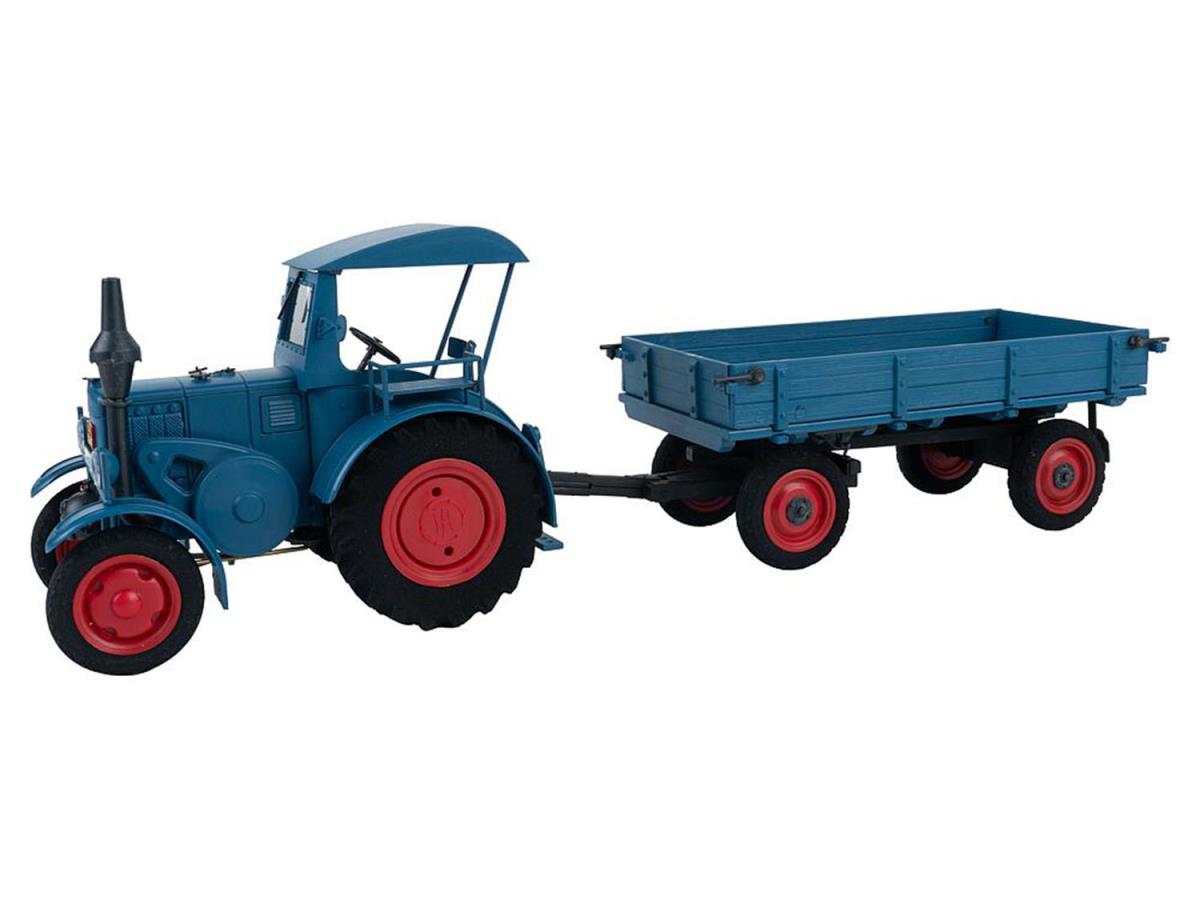 Pola Lanz Bulldog Tractor with Trailer Kit PO331620 G Gauge