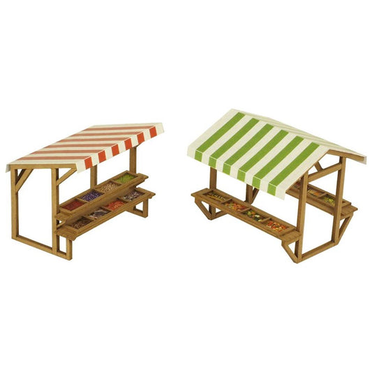 Metcalfe PO530 Market Stalls HO/OO Gauge Kit