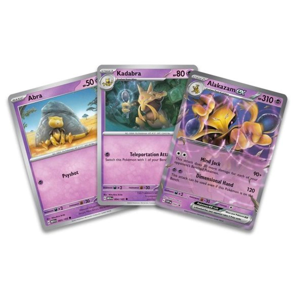 Pokemon TCG: Scarlet & Violet 151 Abra, Kadabra, Alakazam ex Promo Car Jadlam Toys & Models Pokemon TCG: Scarlet & Violet 151 Abra, Kadabra, Alakazam ex Promo Car Jadlam Toys & Models