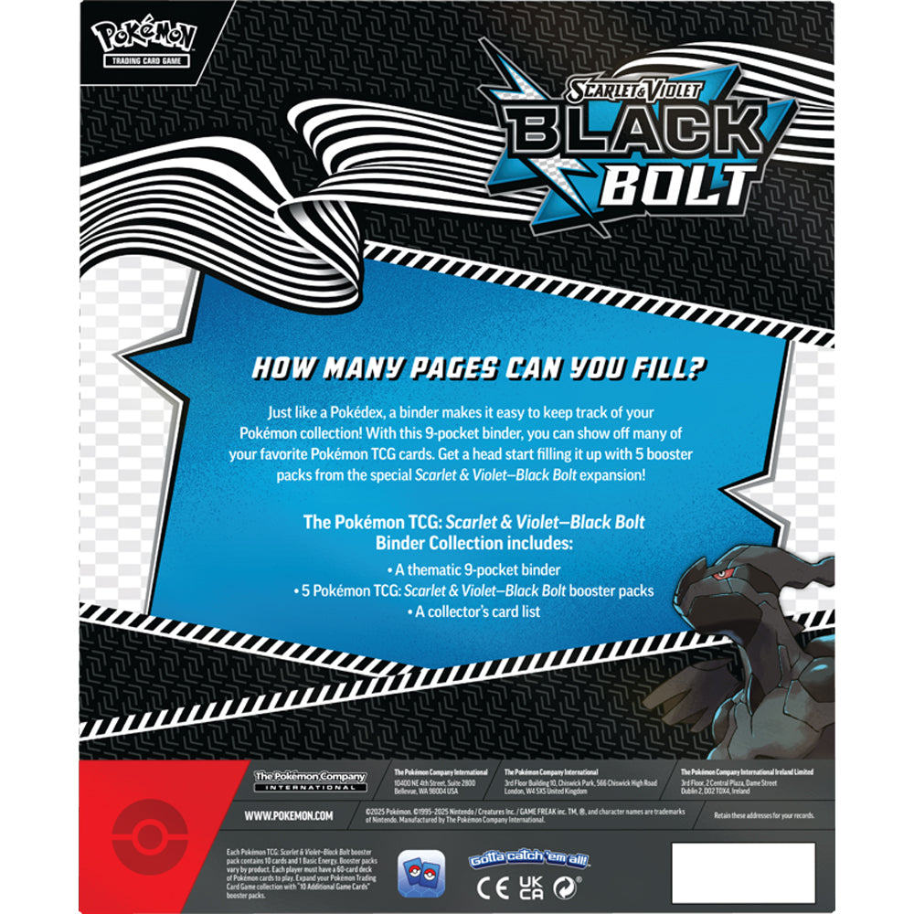 Pokémon TCG: Scarlet & Violet 10.5 - Black Bolt - Binder Collection - Zekrom