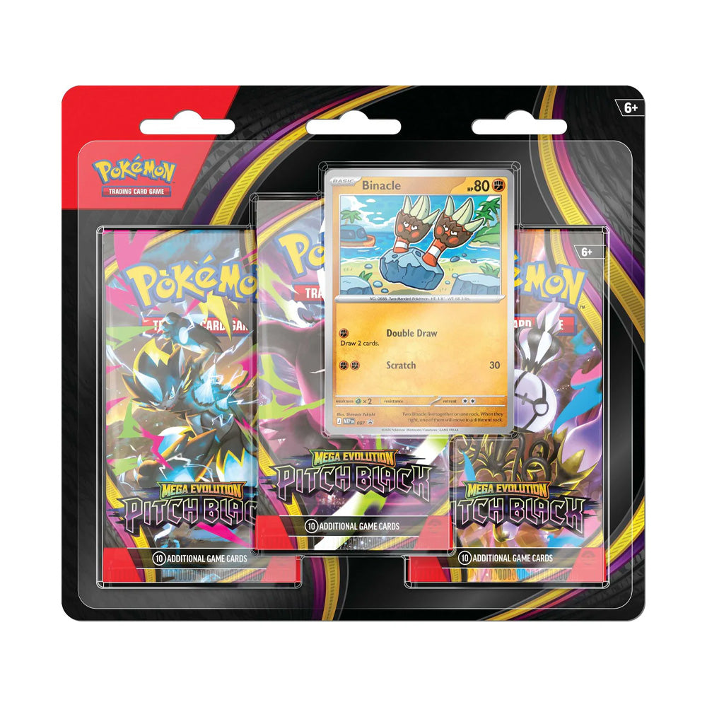 Pokemon TCG: Mega Evolution Pitch Black - 3-Pack Blister