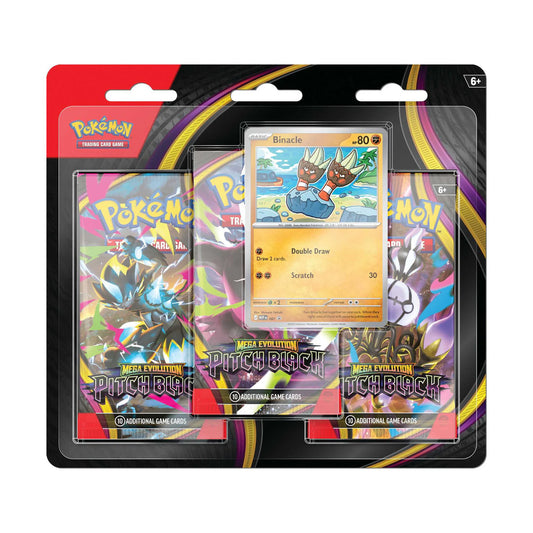 Pokemon TCG: Mega Evolution Pitch Black - 3-Pack Blister