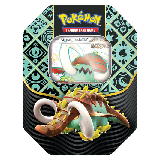 Pokemon TCG: Scarlet & Violet 4.5 Paldean Fates: Small Tin - Great Tusk