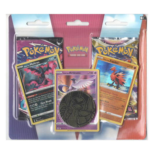 Pokemon TCG: Galarian Articuno, Zapdos, Moltres Blister Enhanced Booster 2-Pack