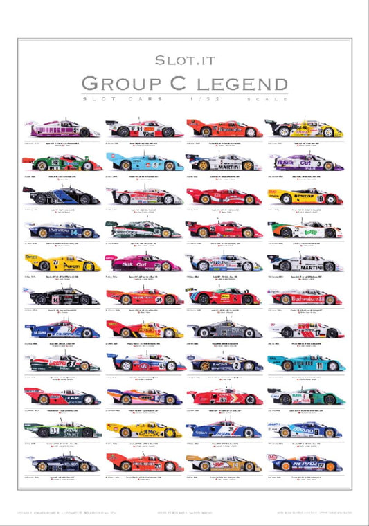 Policar Slot It Group C Legend (2011-2017) Signed Poster 1:32 PGRC-2S