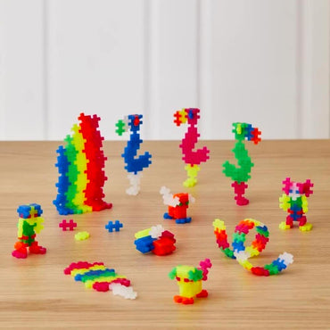 Plus-Plus Neon Colour Mix 600pcs Age 5+ Open-Play Pack Building Block Toy 3311
