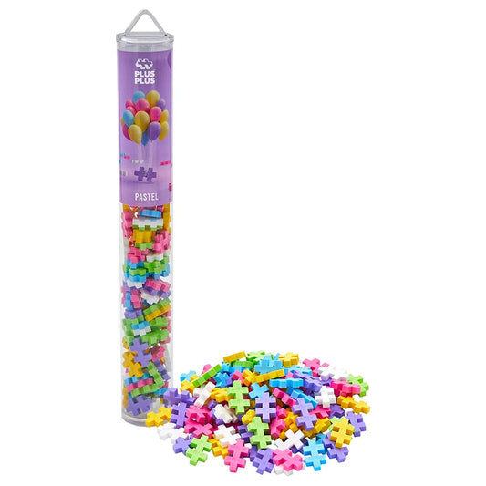 Plus-Plus Tube - Pastel Colour Mix 100pcs Age 5+ Building Block Puzzle Toy 4025