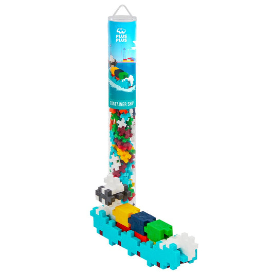 Plus-Plus Tube - Container Ship 100pcs Age 5+ Building Block Puzzle Toy 4286