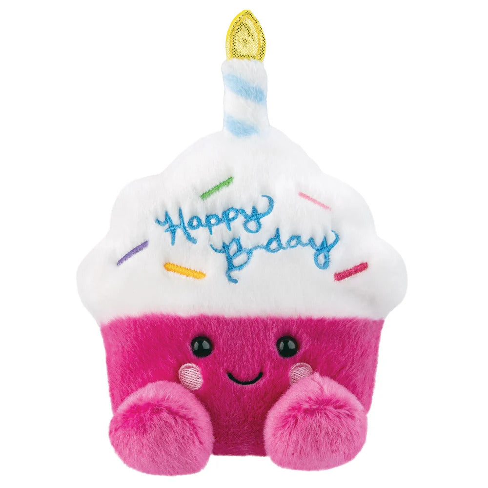 Palm Pals Sparkle Birthday Cupcake 5" Plush Soft Toy
