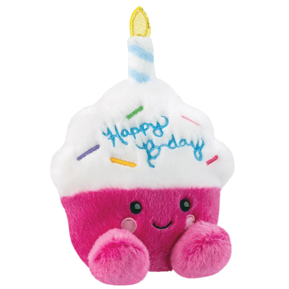 Palm Pals Sparkle Birthday Cupcake 5" Plush Soft Toy