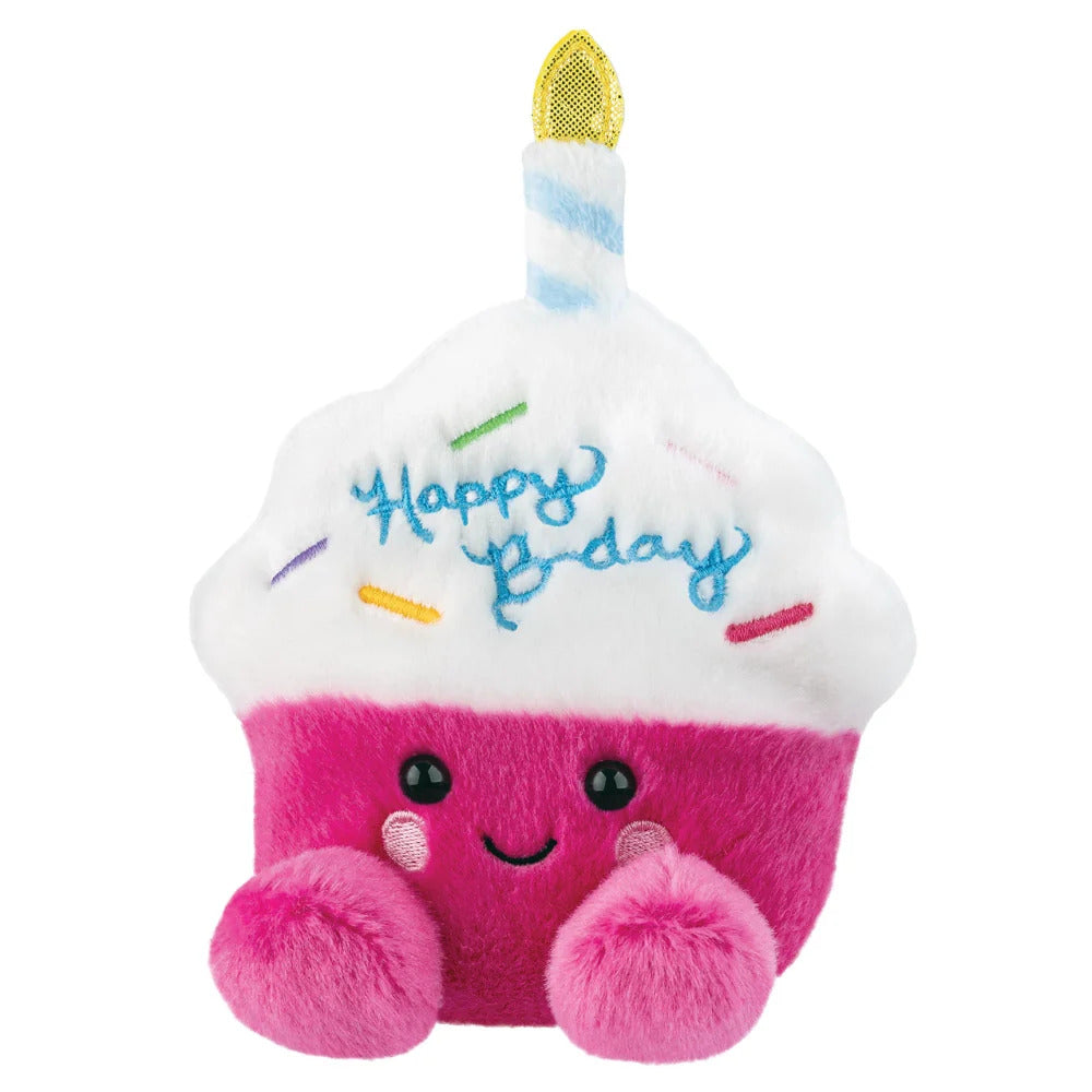 Palm Pals Sparkle Birthday Cupcake 5" Plush Soft Toy