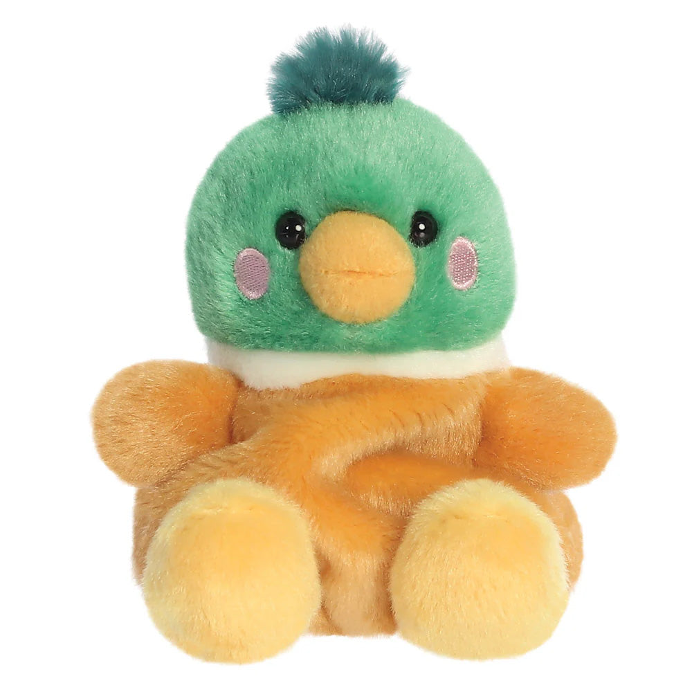 Palm Pals Puddles Mallard Duck 5" Plush Soft Toy