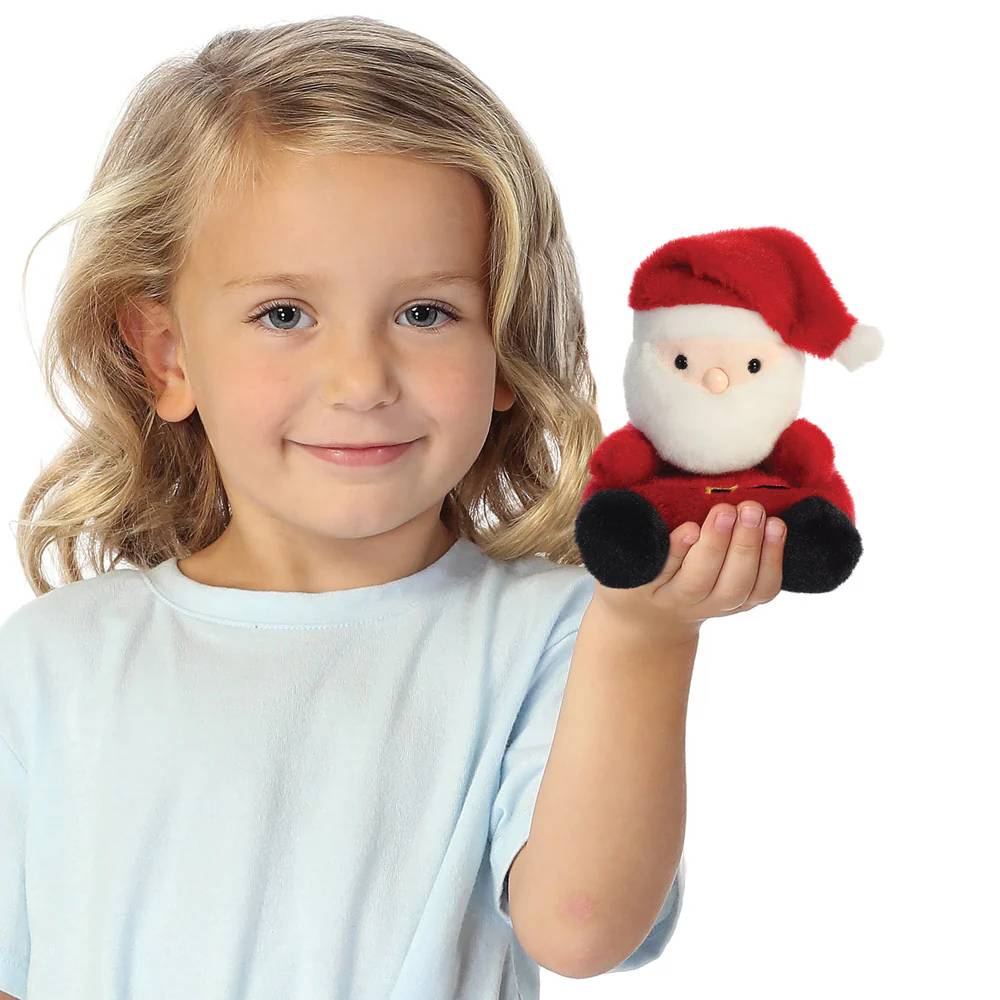 Palm Pals Santa Claus 4" Clip-On Plush
