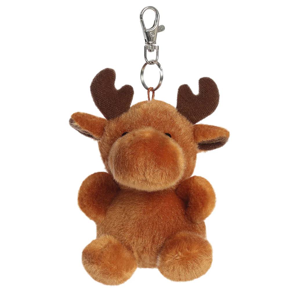 Palm Pals Cinnamon Reindeer 4" Clip-On Plush