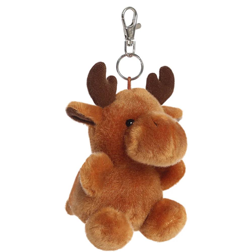 Palm Pals Cinnamon Reindeer 4" Clip-On Plush