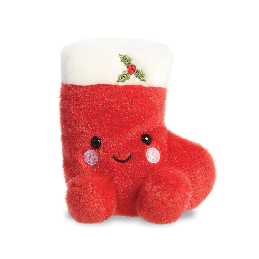 Palm Pals Holly Stocking Christmas 5" Plush Soft Toy