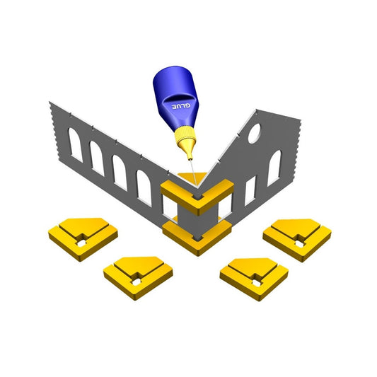 Proses PPR-SS-01 Snap & Glue Set Square (4 Magnetic Clamps w/16 Magnets)