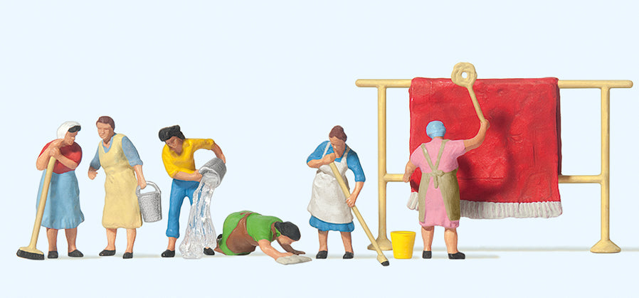 Preiser 10059 Working Housewives (6) Exclusive Figure Set HO
