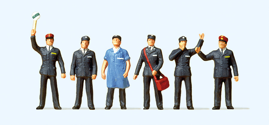 Preiser 10087 Swiss Railway Personnel (6) Exclusive Figure Set HO