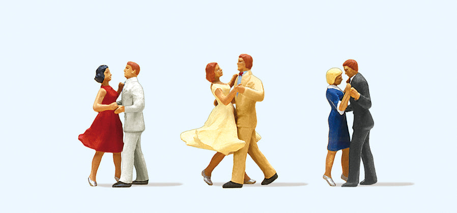 Preiser 10120 Dancing Couples (3x2) Exclusive Figure Set HO
