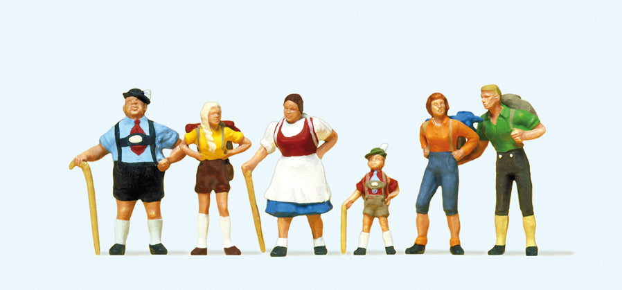 Preiser 10280 Family Krause in Allgau (6) Exclusive Figure Set HO