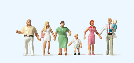 Preiser 10284 Family Krause Taking a Walk (6) Exclusive Figure Set HO