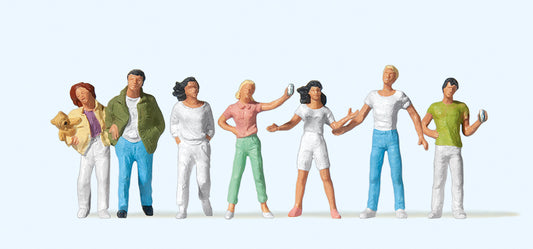 Preiser 10291 Teenagers (7) Exclusive Figure Set HO