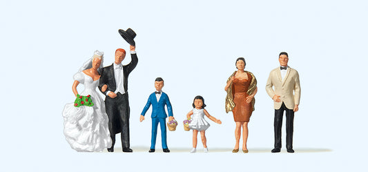 Preiser 10339 Wedding Scene (6) Exclusive Figure Set HO