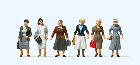 Preiser 10365 Female Commuters (6) Exclusive Figure Set HO