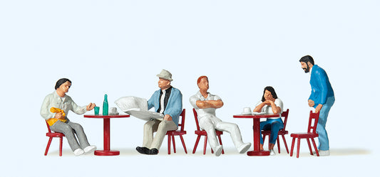 Preiser 10369 Street Café Customers (5) Exclusive Figure Set HO