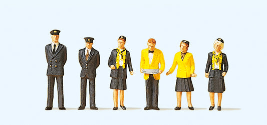 Preiser 10375 Railway Personnel (6) Exclusive Figure Set HO