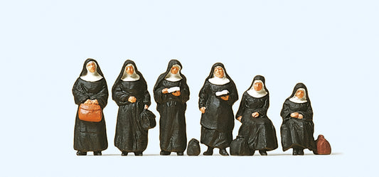 Preiser 10402 Nuns (6) Exclusive Figure Set HO