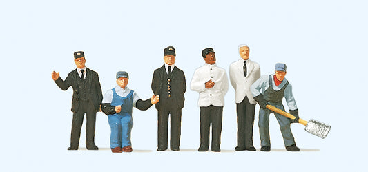 Preiser 10452 American Railway Personnel (6) Exclusive Figure Set HO