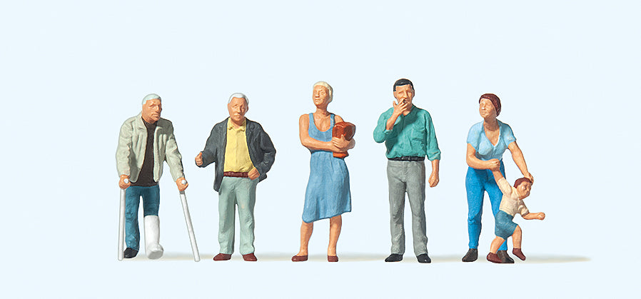 Preiser 10454 Pedestrians (6) Exclusive Figure Set HO