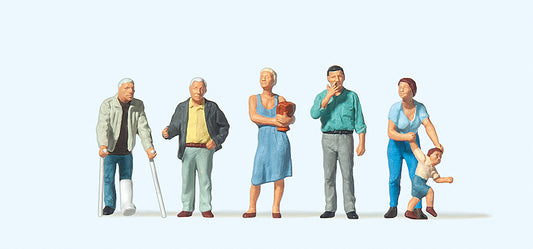 Preiser 10454 Pedestrians (6) Exclusive Figure Set HO