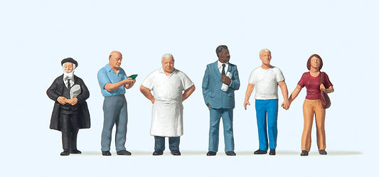 Preiser 10471 American Street Characters (6) Exclusive Figure Set HO